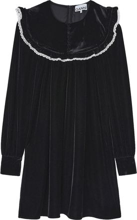 Ganni Mini Velvet Dress