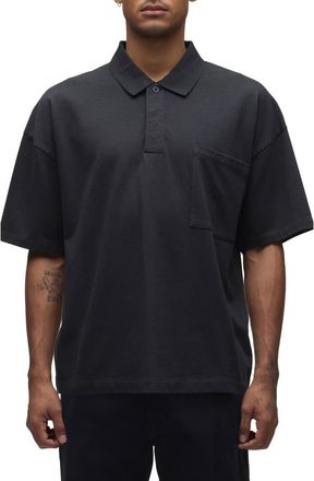 Hudson Heavyweight Cotton Pocket Polo in Nights at Nordstrom, Size Xx-Large