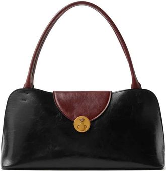 Versace Vivian mittelgro&szlig;e Umh&auml;ngetasche aus Leder