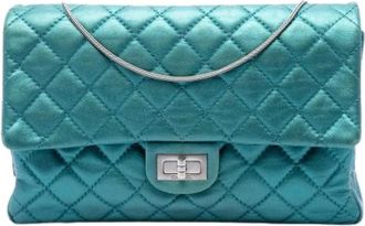 Chanel Borsa a spalla trapuntata con patta vintage Pre-owned - - Pre-owned - Donna - Blu - ONE SIZE