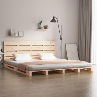 vidaXL Estructura De Cama Madera Maciza De Pino 120x190 Cm Vidaxl