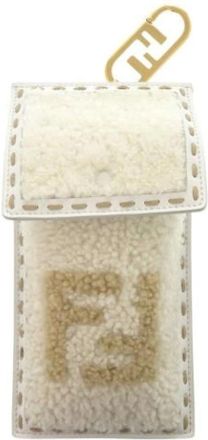 Fendi Pre-owned Clutches, female, White, Size: ONE SIZE Pre-owned Leather clutches