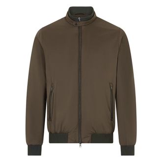 Herno Veelzijdige bomberjack in stof kaki kleur - Heren - Bomber jackets - Groen - XL - Jassen