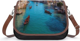 Generic Venice Italy Boats Gondolas Europe Crossbody Bags for Women Shoulder Messenger Bag Purse Handbags