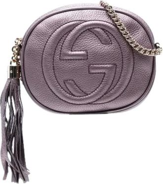 Gucci Pre-owned Cross Body Bags, female, Purple, Size: ONE SIZE Pre-owned Vintage Cross Body Bag