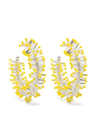 Isabel Marant Orecchini a semi cerchio Firework - Giallo