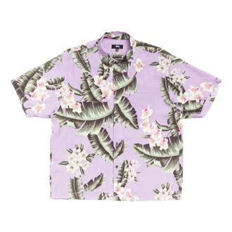 St&uuml;ssy Hawaiian Floral SS Shirt Lavender 1110417-LAVE