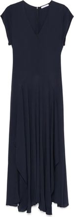 Patrizia Pepe Midi-jurk van crêpe - Blauw
