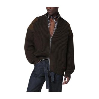 Dsquared2 Truien & Vesten, Heren, Groen, L, Maglia Cardigan Corto Magliano