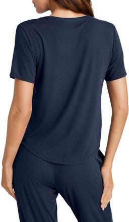 Tommy John Second Skin Sleep Tee in Blue at Nordstrom, Size Small
