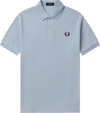 Fred Perry Polo in cotone con ricamo logo - Blu