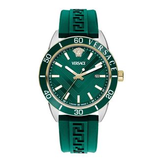 Versace Watches, male, Green, Size: ONE SIZE Analogue Wristwatch