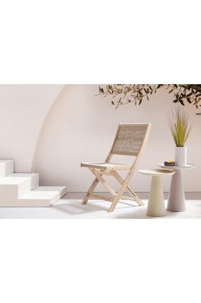 ambia GARDEN Gartenstuhl, Akaziefarben, Holz, Akazie, Hartholz, X-Form, 50x87x58 cm, klappbar, Holzm&ouml;bel, Sitzgelegenheiten Holz, Gartensessel Holz