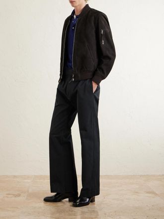 Tom Ford Wide-Leg Cotton-Drill Trousers