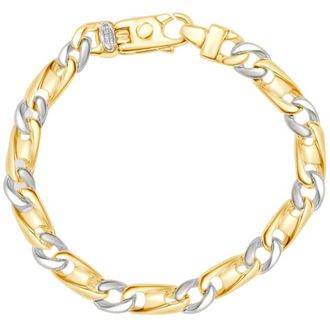 Pompeii3 Mens Mariner & Curb Link 14k Gold (35gram) or Platinum (56gram) 7.5mm Bracelet 8