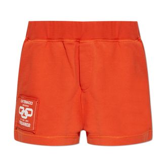 Dsquared2 Short Shorts, female, Orange, Size: 2XS Logo Shorts