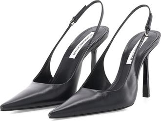 Victoria Beckham Victoria Stiletto Slingback - Dames - Pumps - Zwart - 38 EU - Leer - Schoenen