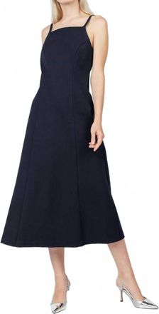 Fifteen Twenty Tati Midi Dress In Midnight Blue
