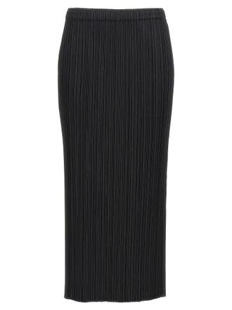 Pleats Please Issey Miyake Basics Gonne Nero-Donna