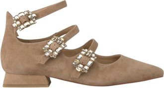 Alma En Pena Scherpe schoengesp - Dames - Ballerinas - Bruin - 41 EU - Schoenen