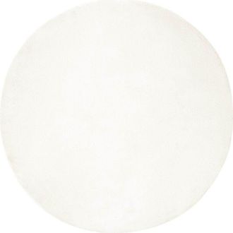 vidaXL Alfombra De Piel Sint&eacute;tica De Conejo Olite Crema &Oslash; 200 Cm Vidaxl