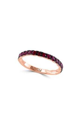 Effy Natural Stone Ring in Ruby /Rose Gold at Nordstrom Rack, Size 7