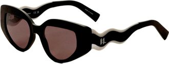 Karl Lagerfeld Womens 50mm Black Sunglasses KL6144S-002