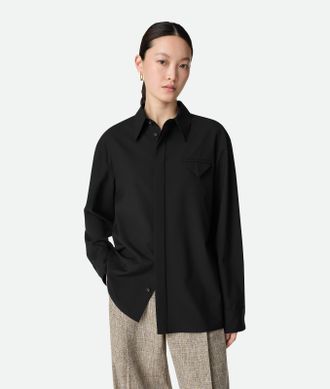 Bottega Veneta Camicia In Lana Sottile - Bottega Veneta