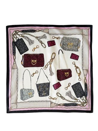 Pinko Womens Scarfs Pink Viscose