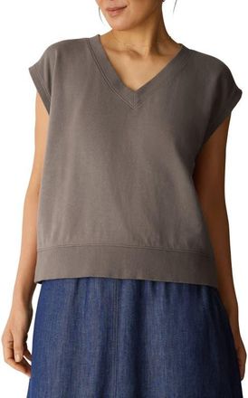 Eileen Fisher Organic Cotton Sleeveless Top in Walnut at Nordstrom, Size X-Large