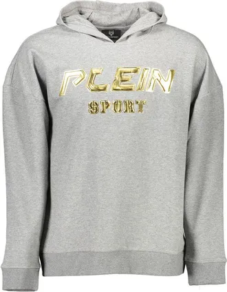 Plein Sport Grigio Cotton Mens Mens Sweatshirt