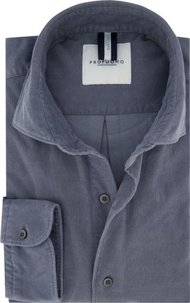 Profuomo Overhemd Profuomo blauw corduroy