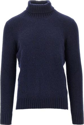 PIACENZA 1733 Jersey de cuello alto en mezcla de cachemir - Knitwear - Hombre - Azul - 2XL