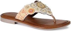 Diba Kali Nite Beaded Sandal in Tan Beige Multi at Nordstrom Rack, Size 6.5