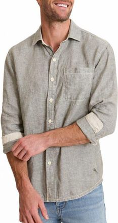 Tommy Bahama Paradise Breezer Linen Shirt in Tea Leaf at Nordstrom, Size Xx-Large