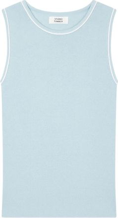 TOMBOY Top smanicato - Blu