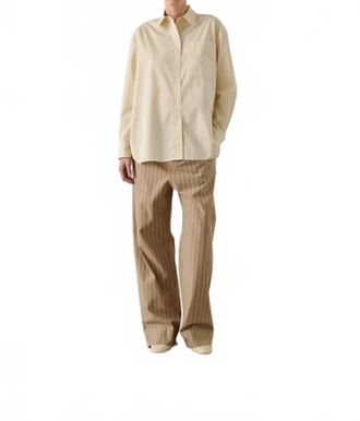 SOEUR Carlotta Shirt In Yellow And White