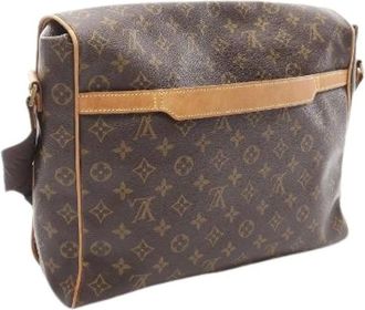Louis Vuitton Pre-owned Cross Body Bags, male, Brown, Size: ONE SIZE Pre-owned Abbesses Monogram Shoulder Bag