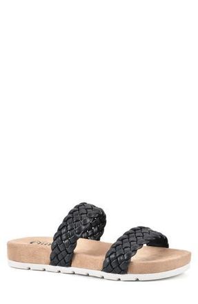 White Mountain Truly Slide Sneaker in Black/Smooth at Nordstrom Rack, Size 6.5