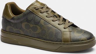 Coach High Line Sneaker In Signature Camo Print