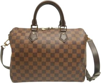 Louis Vuitton Pre-owned Damier Canvas Handbag - Dames - Vintage Handtas - Bruin - ONE Size - Vintage