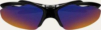Balenciaga 72mm Wraparound Shield Sunglasses