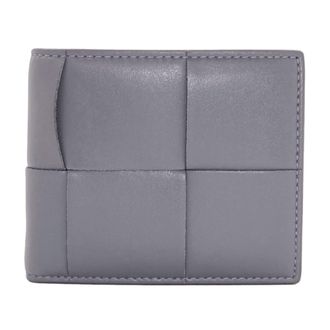 Bottega Veneta Gray Leather Wallet (Bi-Fold) (Pre-Owned)