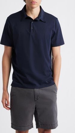 AG - Adriano Goldschmied Bryce Short Sleeve Polo in Deep Navy at Nordstrom, Size Xx-Large