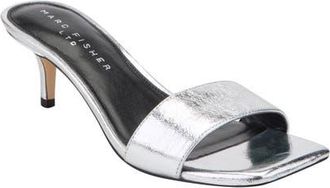 Marc Fisher Sidnee Sandal in Silver at Nordstrom, Size 8.5