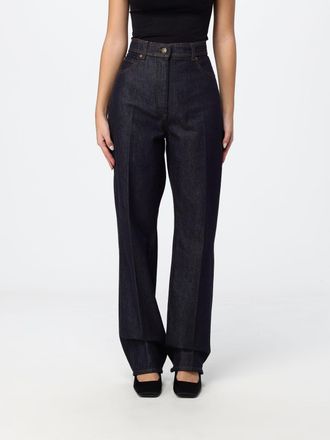 Max Mara High-Waisted Straight Jeans in Blue Cotton Denim