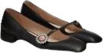 Valentino Preshoes Pumps - Dames - Pumps - Zwart - 36 EU - Leer - Schoenen