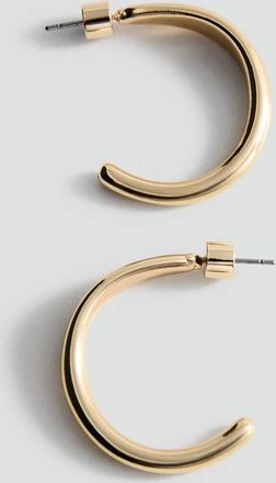 Mango Orecchini anello oro - Donna - Taglia unica - MANGO