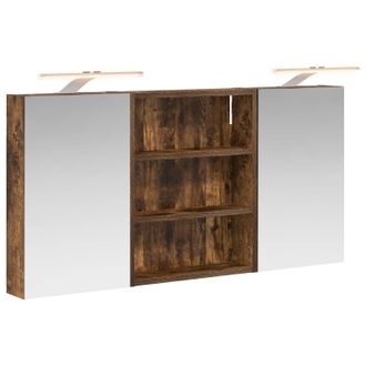 vidaXL Juego De Muebles De Ba&ntilde;o Con Estante 3 Pcs 100 X 10,5 X 50 Cm Vidaxl