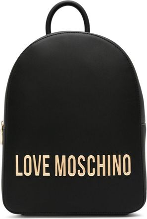Love Moschino logo-plaque leather backpack - women - Calf Leather - OS - Black